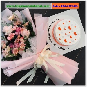 Combo Bánh Kem & Hoa Tươi - MM124